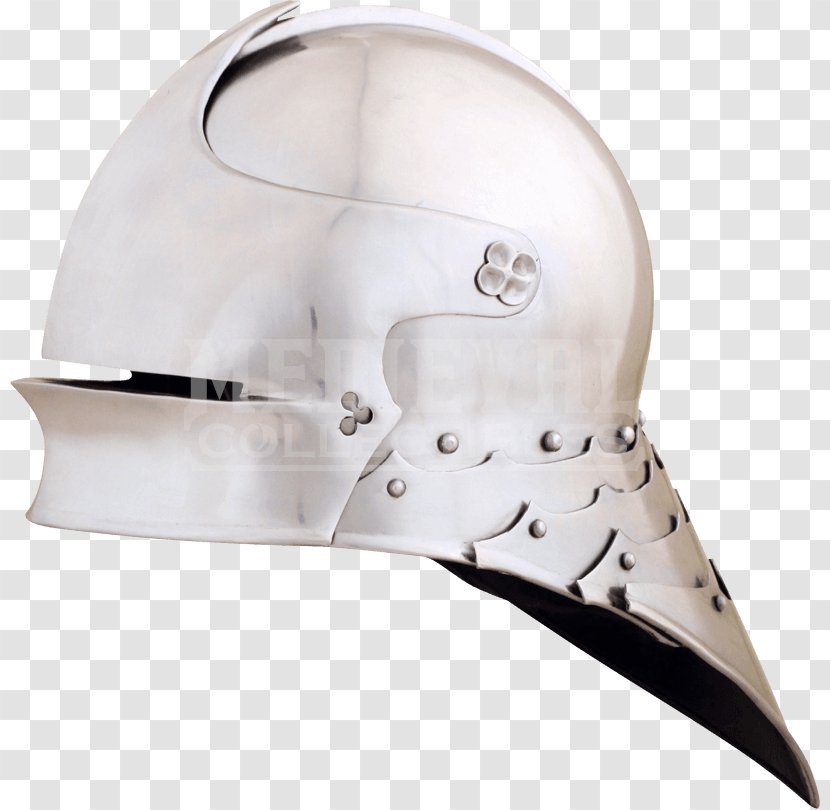 Sallet Germany Components Of Medieval Armour Bevor Close Helmet - German Hat Transparent PNG