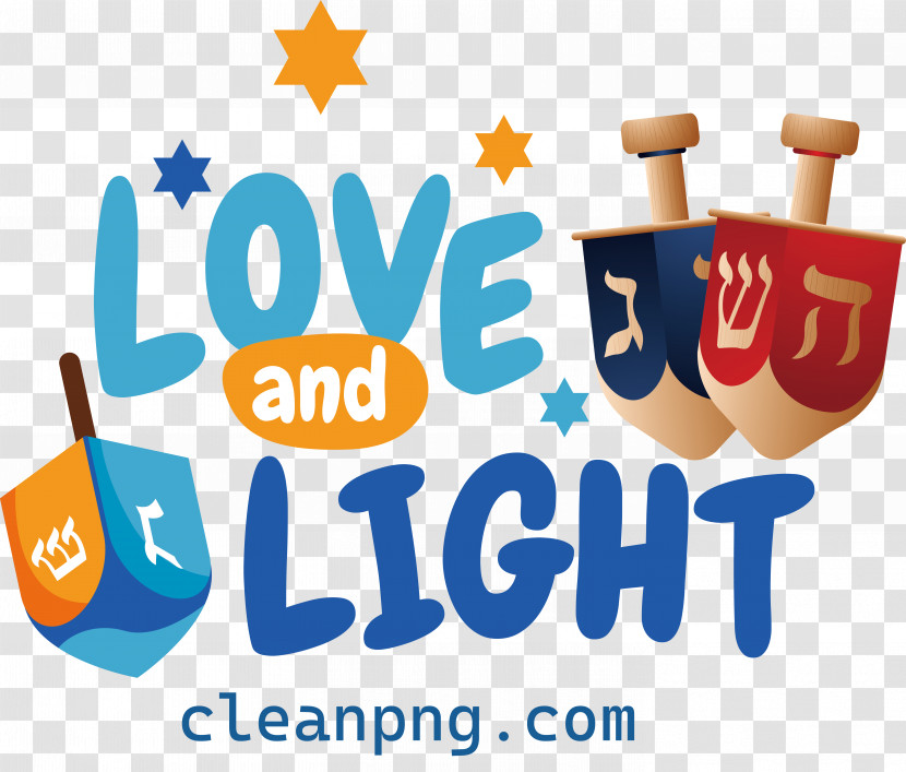 Happy Hanukkah Love Light Transparent PNG