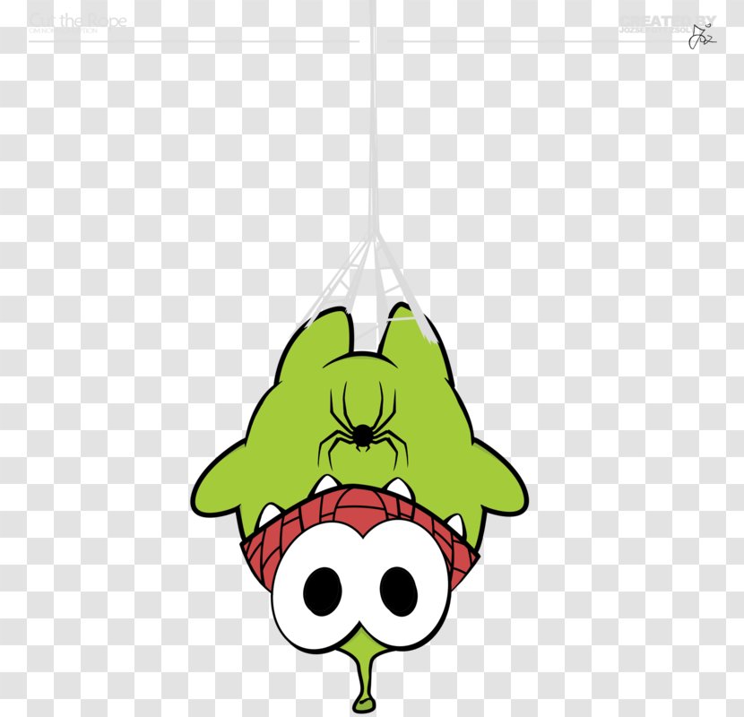 Cut The Rope Character Drawing DeviantArt - Christmas Decoration - Om Transparent PNG