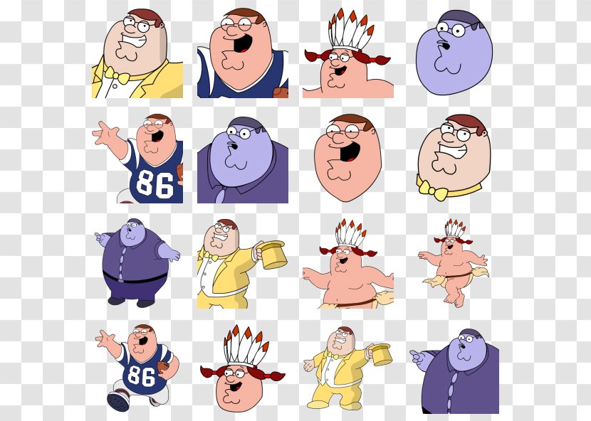 Peter Griffin Emoticon - Silhouette - Family Guy Transparent PNG