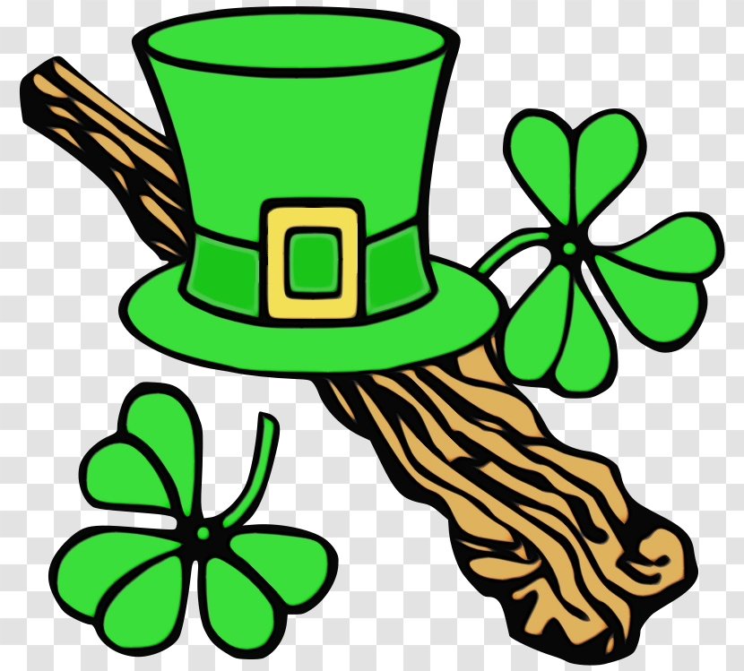 Saint Patrick's Day - Hat - Line Art Plant Transparent PNG