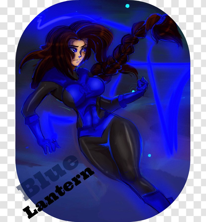 Drawing DeviantArt Digital Art - Fictional Character - Blue Lantern Transparent PNG