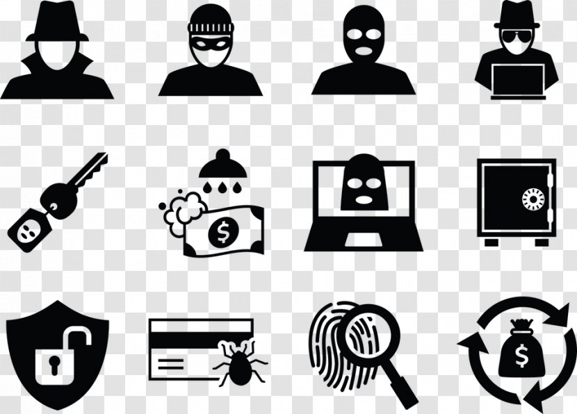Security Hacker - Black Transparent PNG