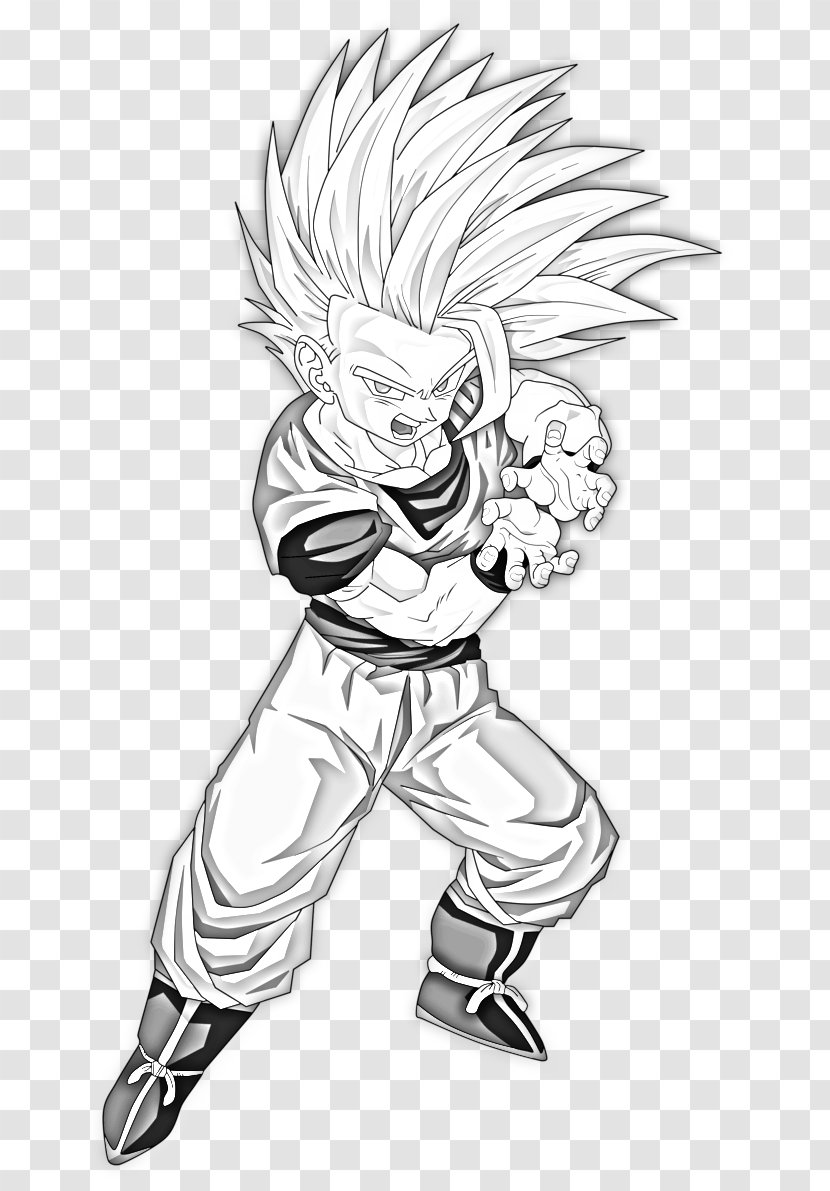 Gohan Goku Super Saiyan Drawing Dragon Ball - Frame Transparent PNG