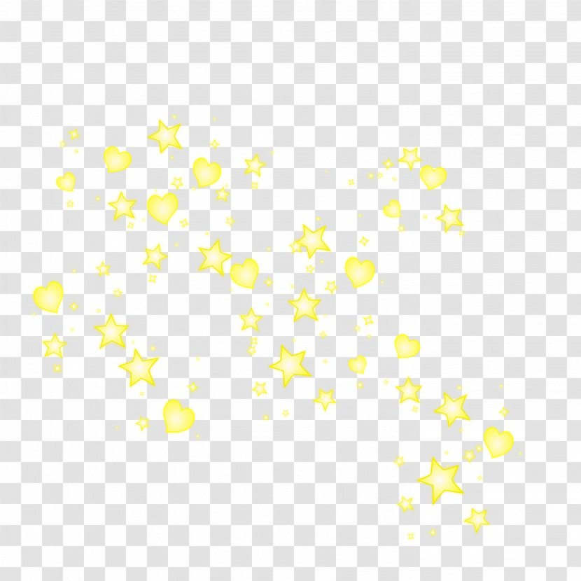 Line Point Product Font Pattern - Area - Yellow Heart Wallpaper Transparent PNG