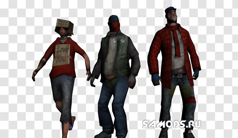 Grand Theft Auto: San Andreas Multiplayer Auto V Tramp Mod - Fictional Character Transparent PNG