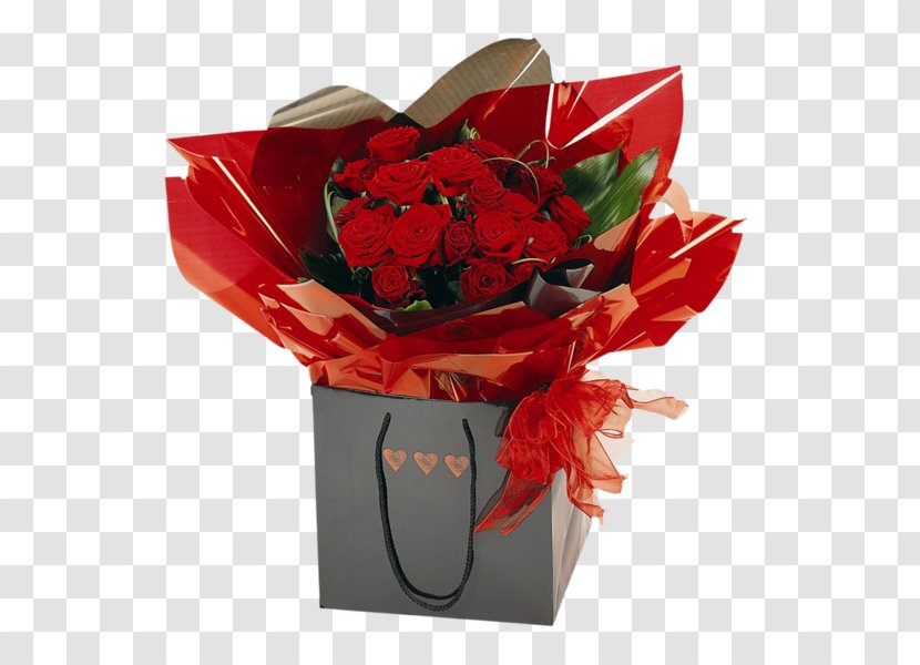 Valentine's Day Flower Bouquet Gift Floristry - Garden Roses Transparent PNG