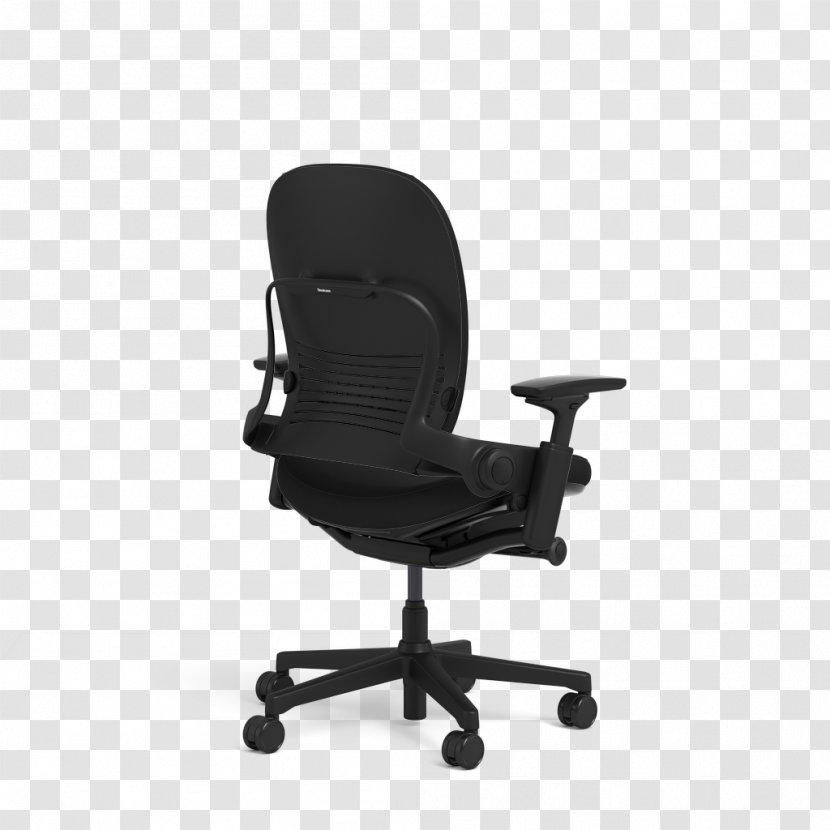 Office & Desk Chairs Steelcase Leap Chair Human Factors And Ergonomics - Black Transparent PNG