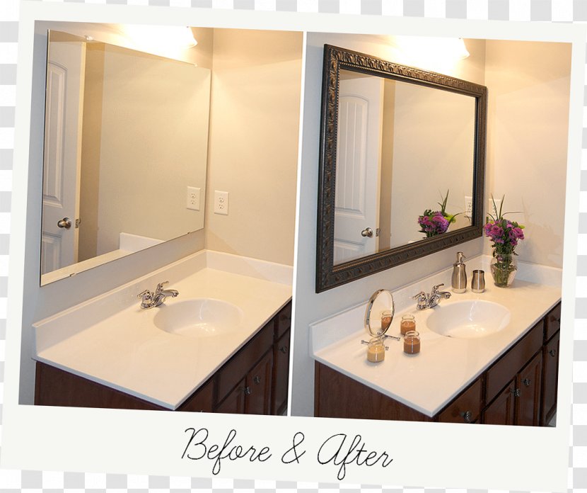 Bathroom Window Mirror Bedroom Interior Design Services - Picture Frames Transparent PNG