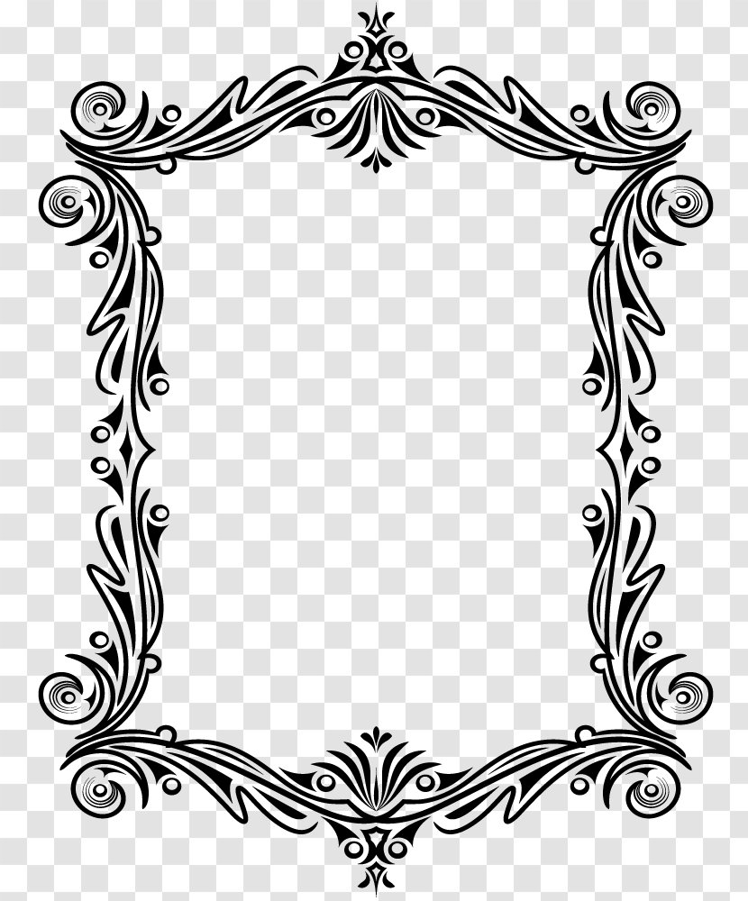 Ornament Picture Frames Drawing - Flowering Plant - Lace Vector Material Transparent PNG