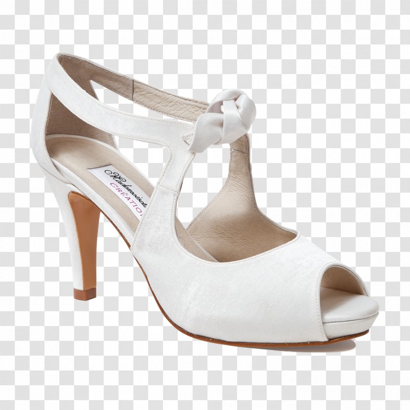 Mademoiselle Rose Shoe Marriage Bride White - High Heeled Footwear Transparent PNG