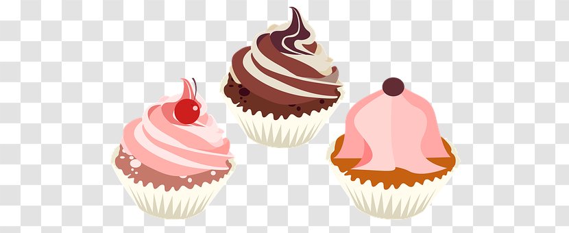 Cupcake Bakery Ice Cream Milk Petit Four - Baking Transparent PNG