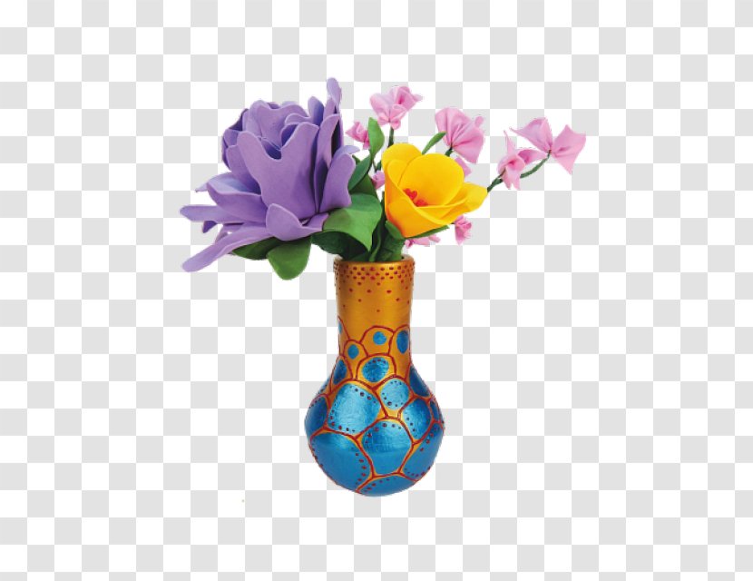 Vase Cut Flowers Cobalt Blue Artificial Flower - Petal Transparent PNG