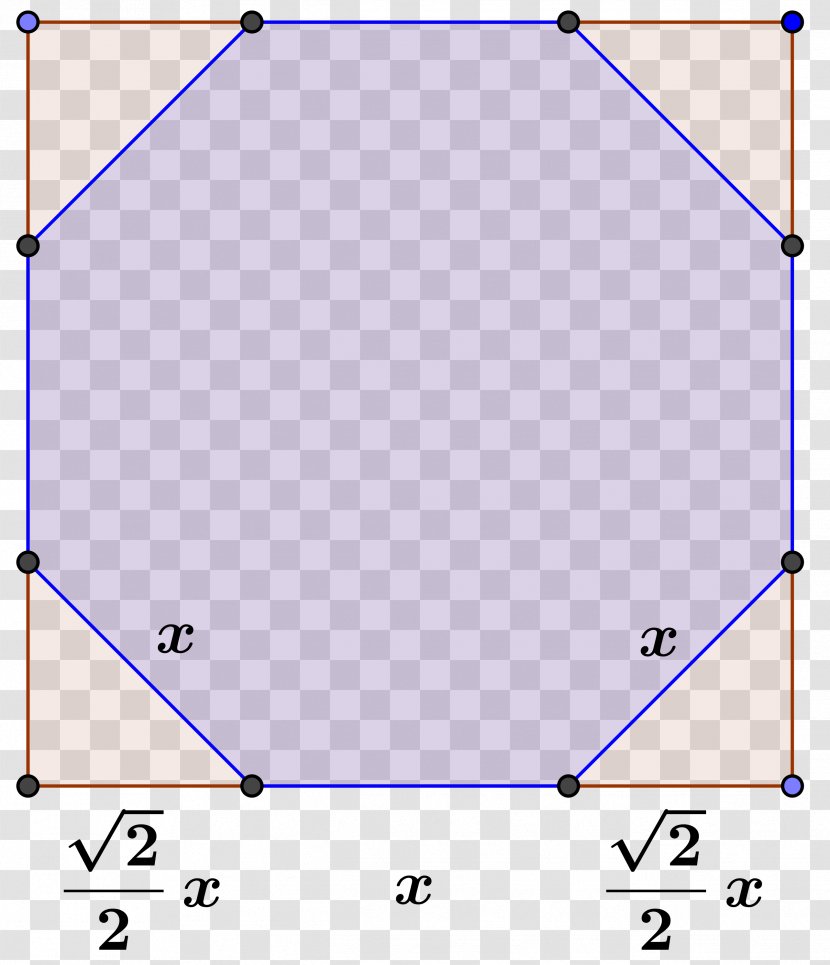 Octagon Mathematics Square Angle Area - Rectangle - Four Corners Transparent PNG