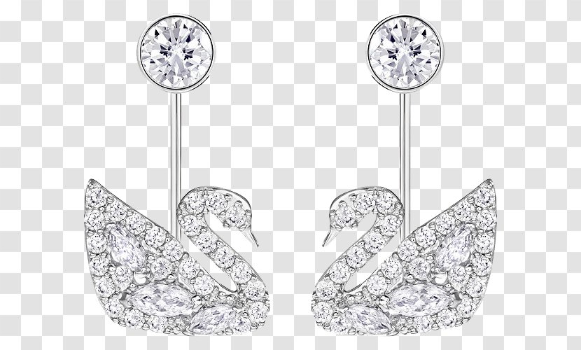 Earring Cygnini Swarovski AG Jewellery Swan Lake - Bling - Jewelry Diamond Earrings Transparent PNG
