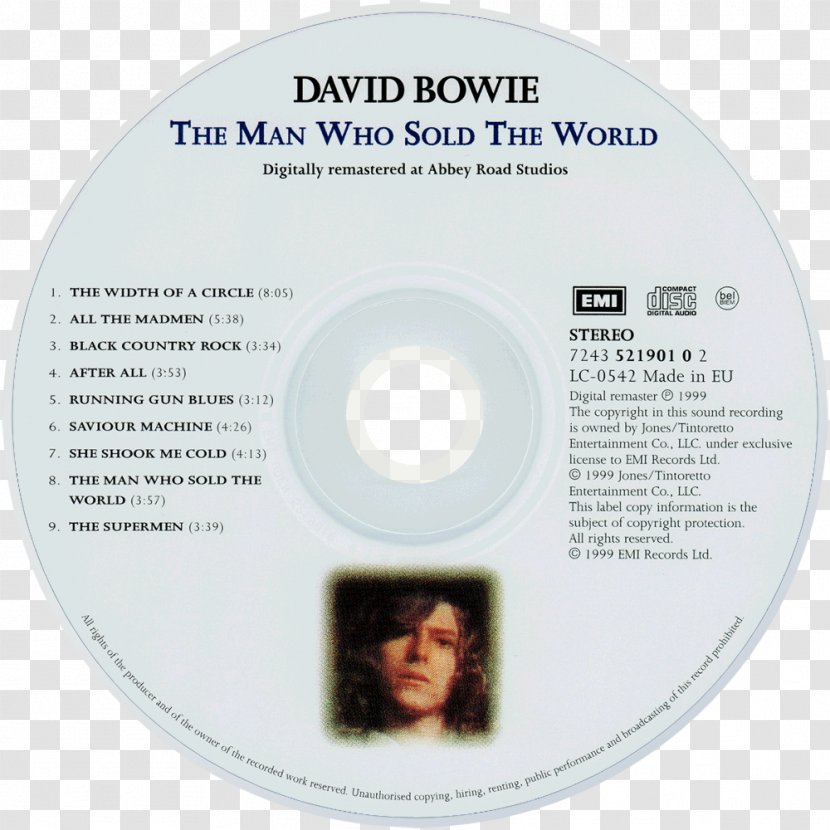 Compact Disc The Man Who Sold World Album Cover David Bowie - Chord Transparent PNG