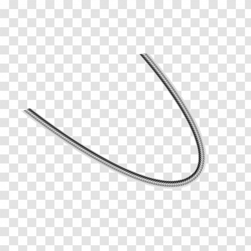 Line Angle Body Jewellery - Necklace Transparent PNG
