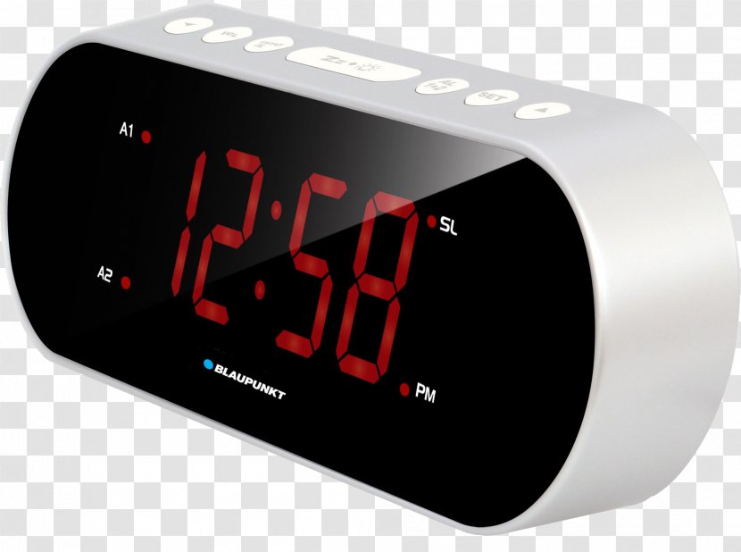 Blaupunkt CR 6SL Silver Radio Alarm Clock Phase-locked Loop FM Broadcasting - Hand Grinding Coffee Transparent PNG