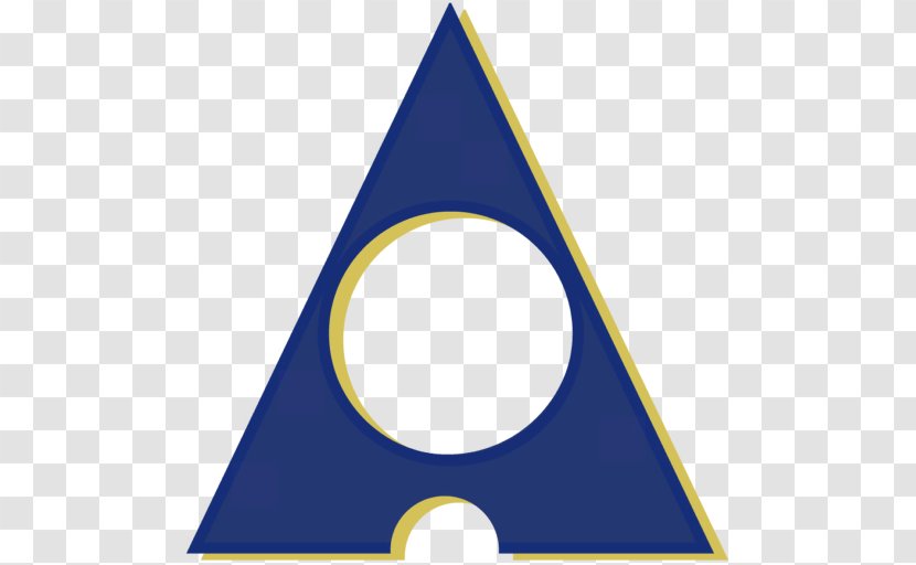 Cobalt Blue Triangle Circle - Research Transparent PNG