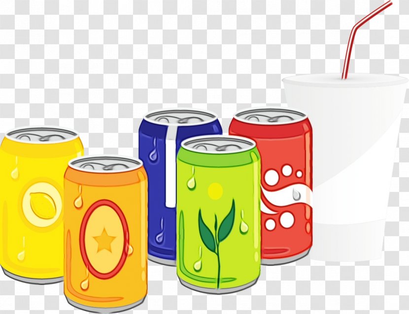 Fanta Fizzy Drinks Orange Juice Sprite Carbonated Drink - Beverage Can Transparent PNG