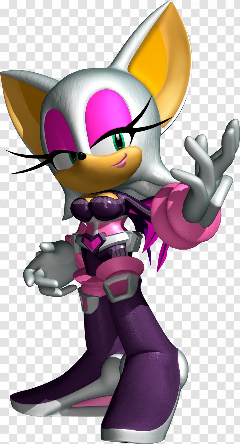 Sonic Heroes Adventure 2 Rouge The Bat & Sega All-Stars Racing Shadow Hedgehog - Toy - Purple Transparent PNG