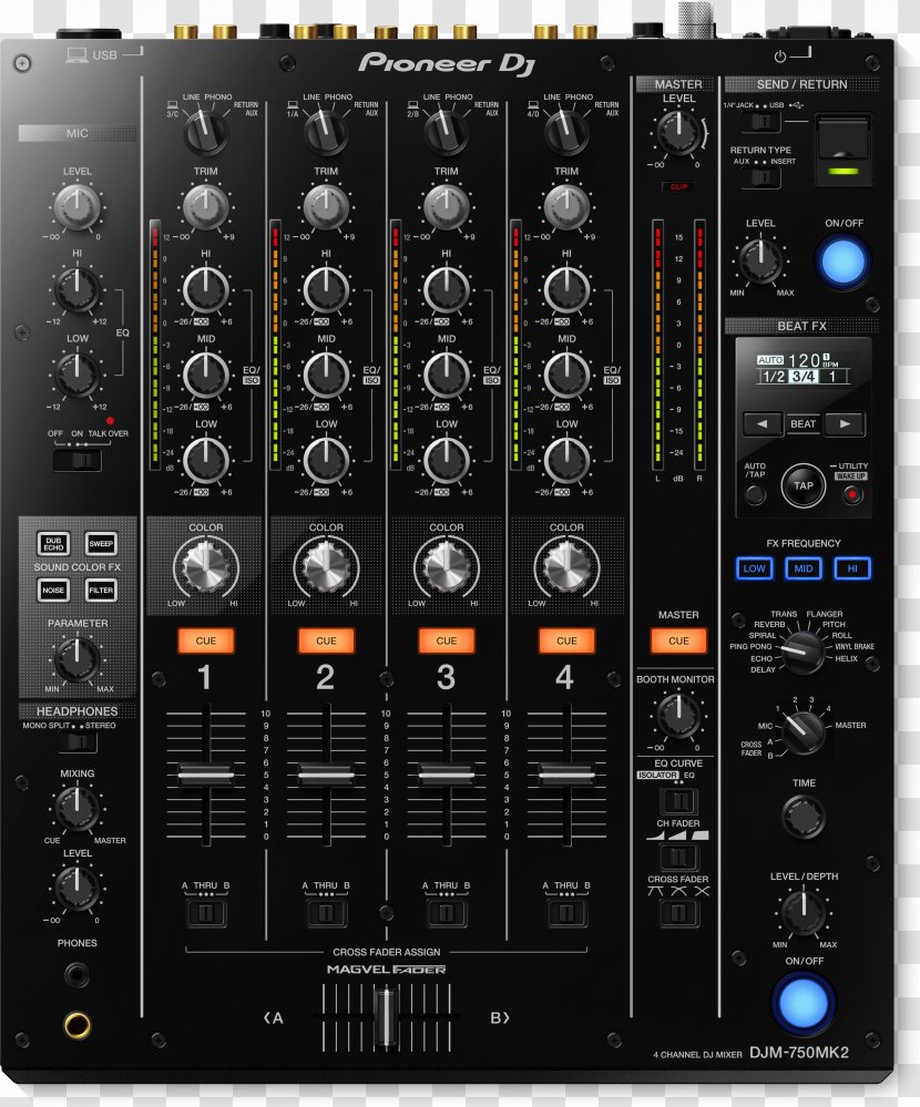 DJM Pioneer DJ Audio Mixers Mixer Disc Jockey - Heart - Turntable Transparent PNG