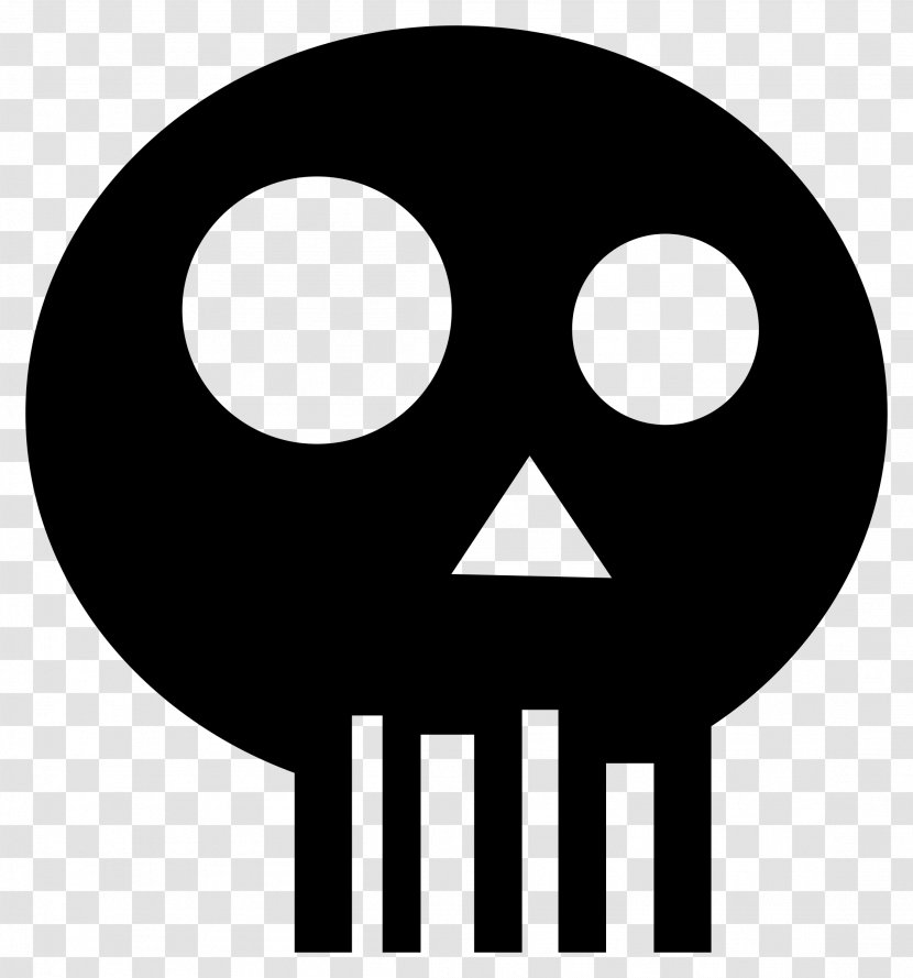 Human Skull Symbolism And Crossbones Clip Art - Smile Transparent PNG