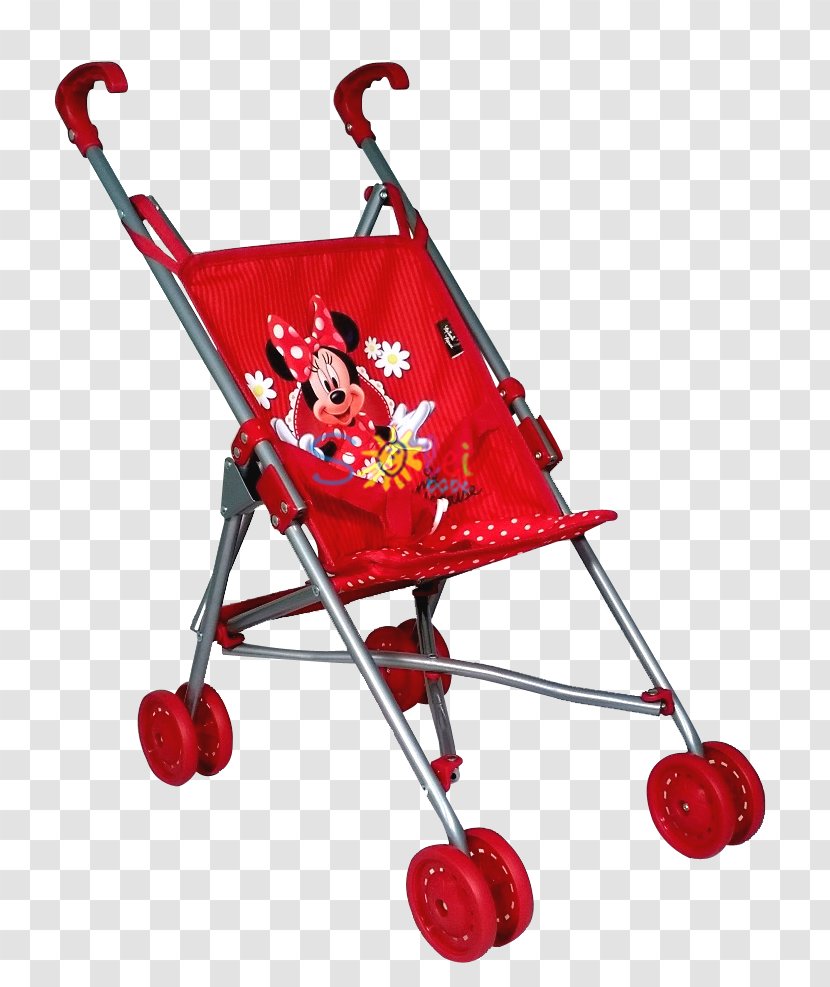 Minnie Mouse Doll Stroller Baby Transport Toy - Heart Transparent PNG