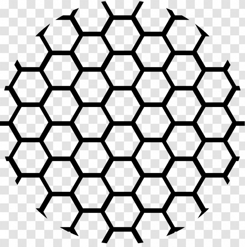 Geometry - Monochrome - Hexagon Transparent PNG