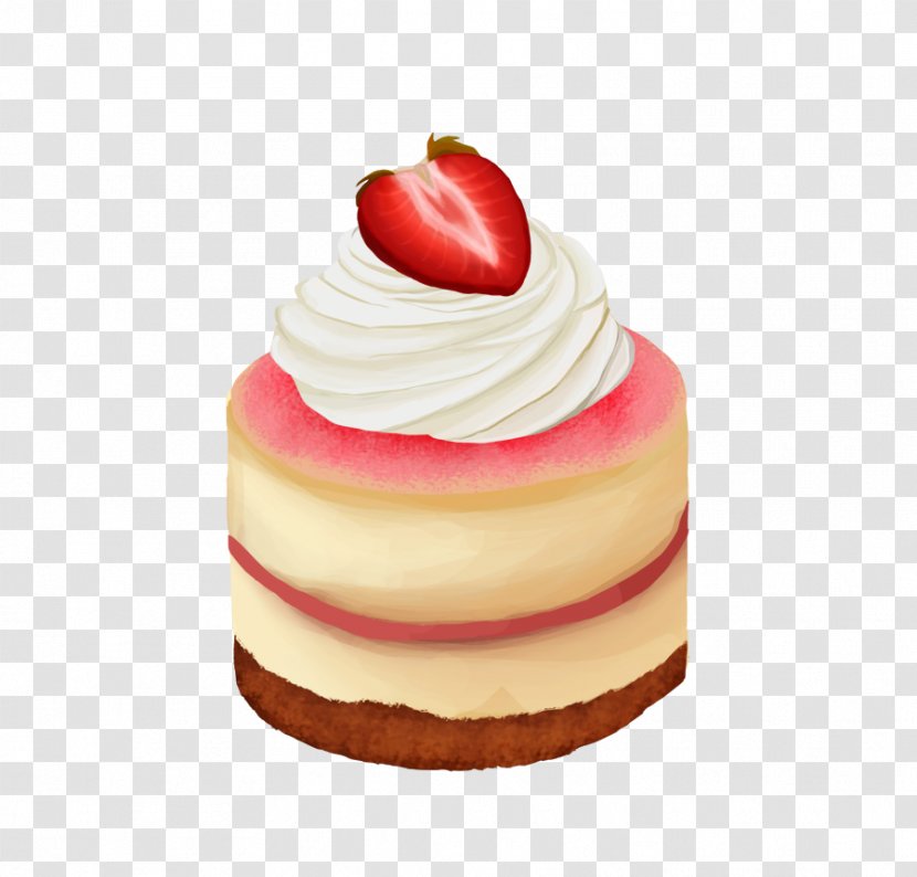 Cheesecake Cupcake Bakery Shortcake Strawberry Cream Cake - Buttercream - Batter Transparent PNG