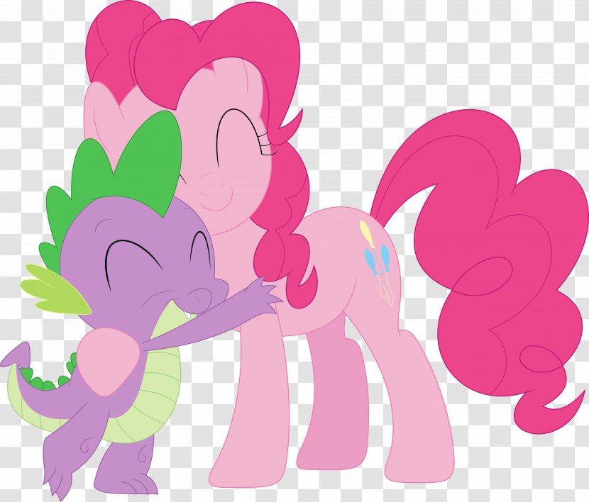 Pinkie Pie Spike Rarity Pony Art - Silhouette Transparent PNG