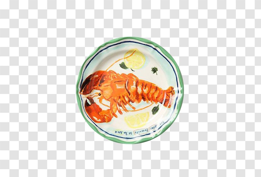Plate Lobster Tableware Nathalie Dish - Ceramic Transparent PNG