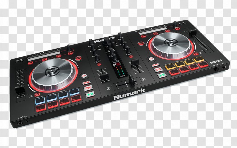 DJ Controller Disc Jockey Audio Mixers Numark Industries - Flower - Compact Disk Transparent PNG