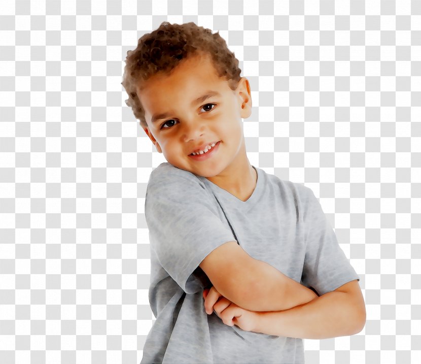 Thumb T-shirt Kusut Sleeve False Daisy - Extract - Child Model Transparent PNG