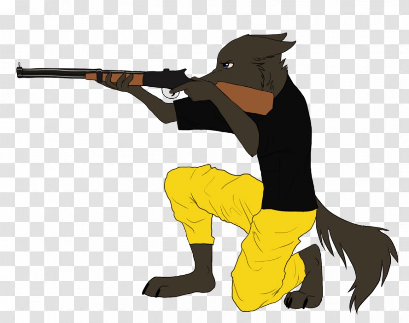 Gun Mammal Firearm Character Clip Art - New Version Transparent PNG