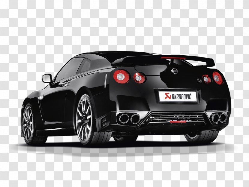 Exhaust System Nissan GT-R Car Akrapovič - Motor Vehicle Transparent PNG