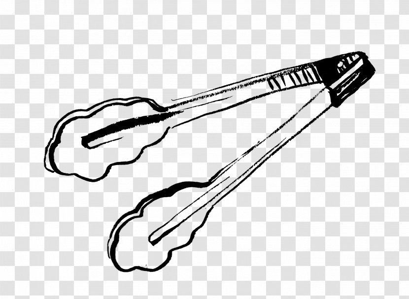 Drawing Tongs Barbecue YouTube Tool - Auto Part - Ground Beef Transparent PNG