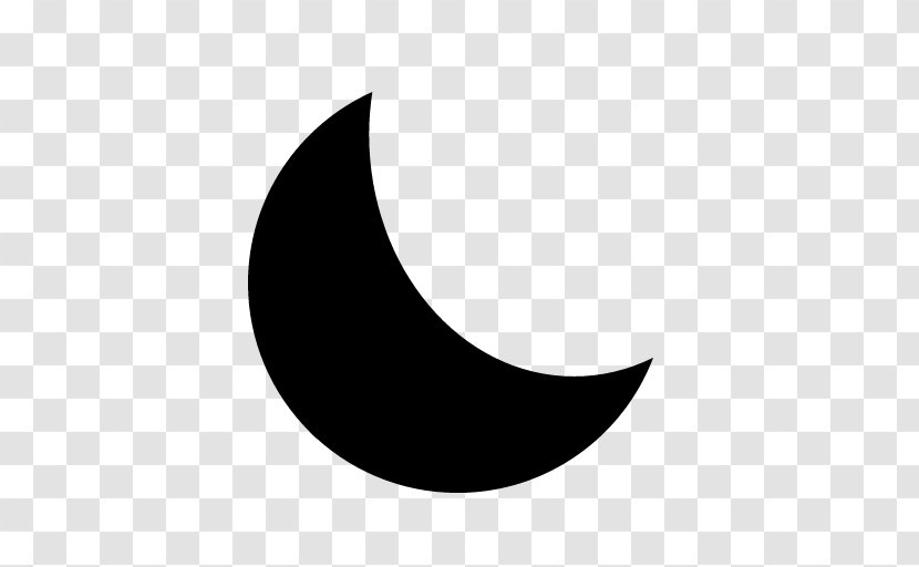 Star And Crescent Symbol Logo - Monochrome Transparent PNG