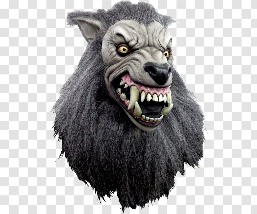 The Werewolf Mask Gray Wolf Headgear - Snout Transparent PNG