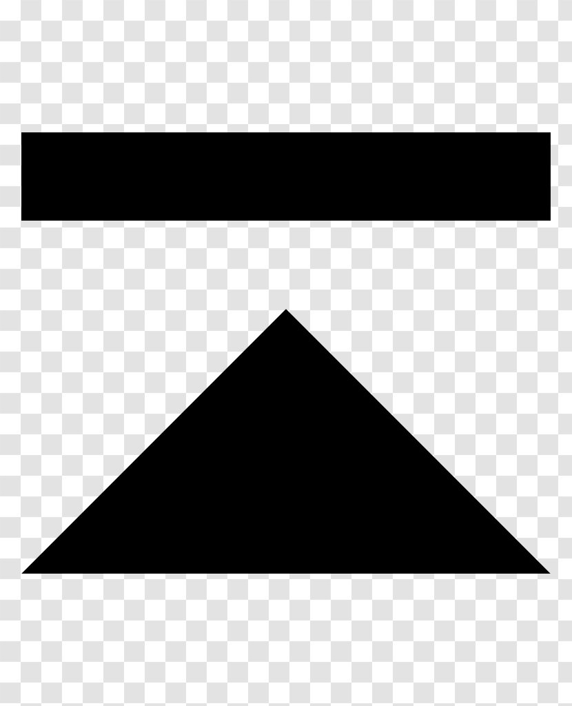 Triangle Black M Font Transparent PNG