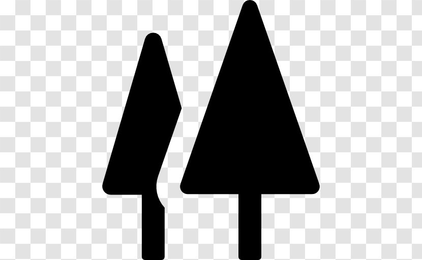 Pines Vector - Silhouette - Triangle Transparent PNG