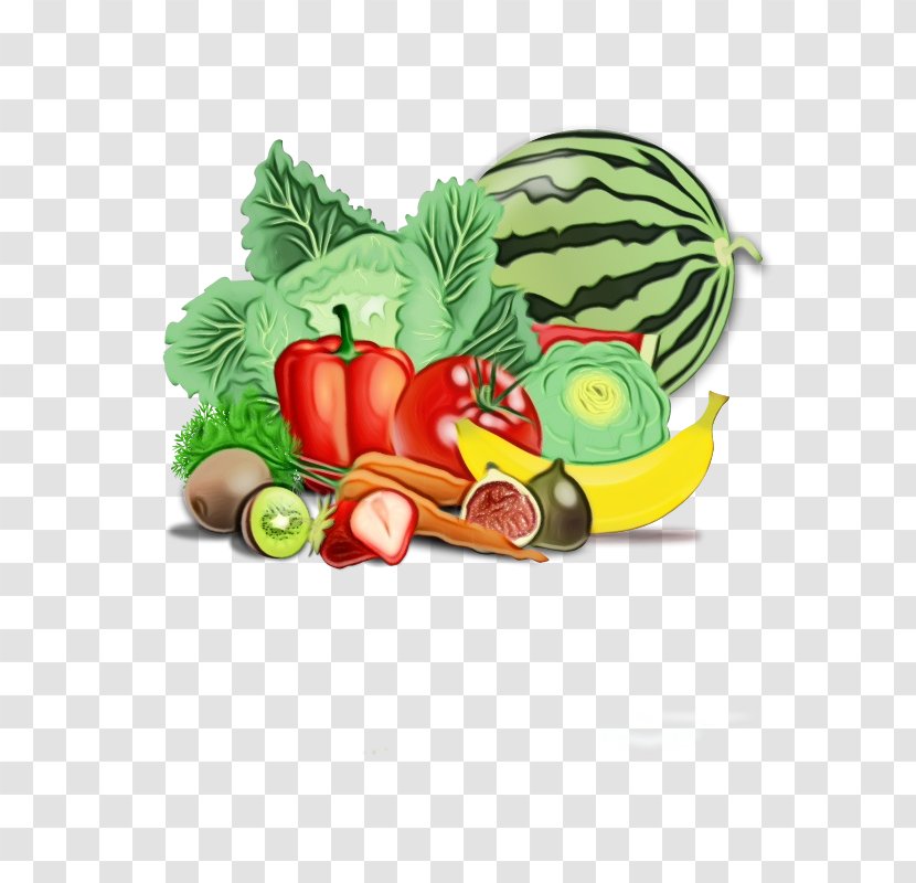 Watermelon Cartoon - Health - Legume Whole Food Transparent PNG