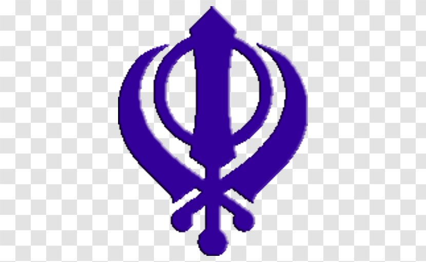 Golden Temple Khanda Sikhism Religious Symbol - Electric Blue Transparent PNG