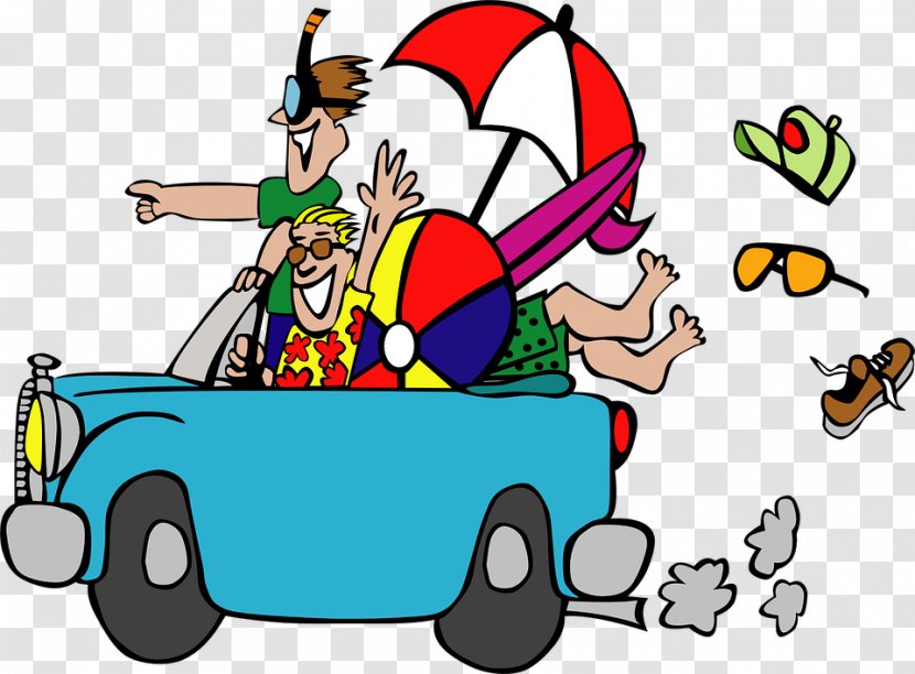 Summer Vacation Free Content Clip Art - Spring Break - Travel,By Car,Happy Transparent PNG