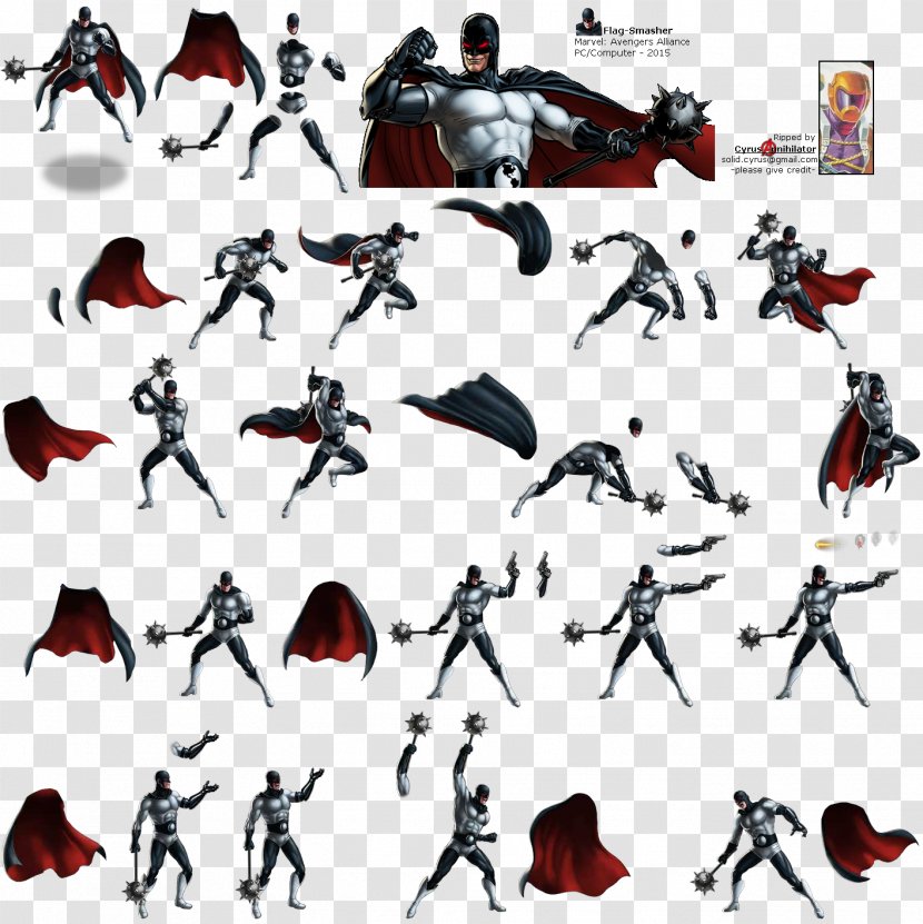 Marvel: Avengers Alliance Flag-Smasher Marvel Comics Character - Sprite Transparent PNG