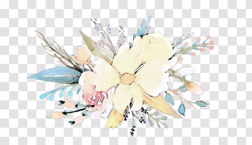 Bouquet Of Flowers Drawing - Flower - Watercolor Paint Magnolia Family Transparent PNG