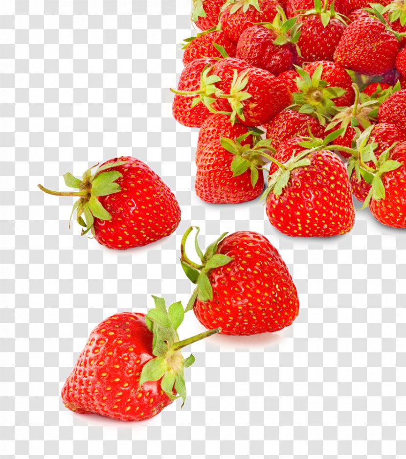 Strawberry Aedmaasikas Fruit Food - Frutti Di Bosco - Bright Red Transparent PNG