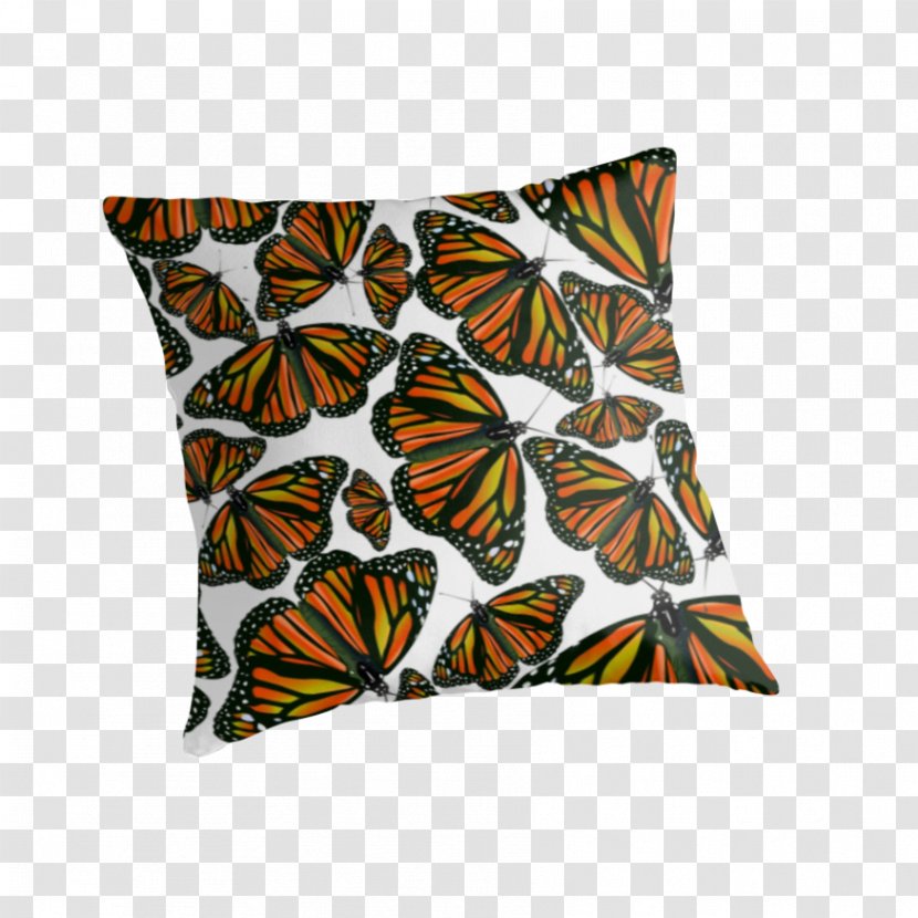 Monarch Butterfly Throw Pillows Cushion Rectangle - Aestheticism Transparent PNG