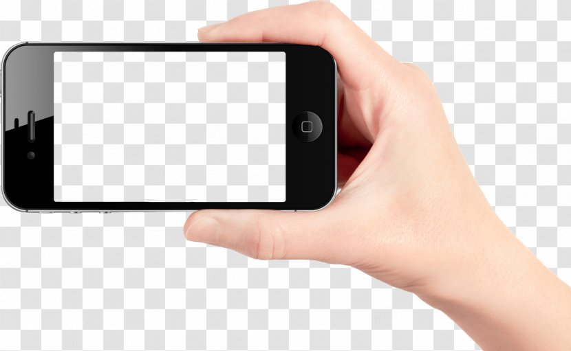 Smartphone Telephone - Product Design - In Hand Image Transparent PNG