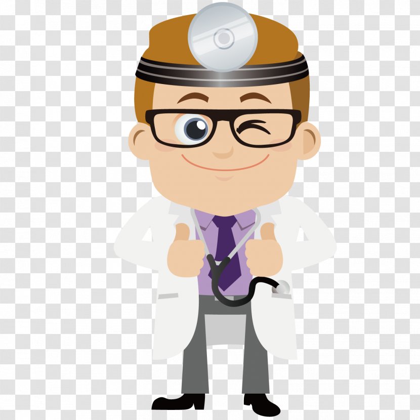 Cartoon Drawing Physician - Professional - Point Of The Doctor Transparent PNG